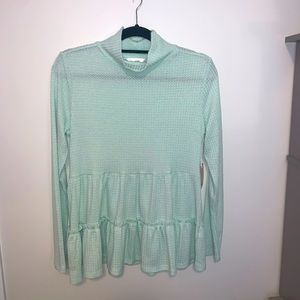Mint long sleeve top (Medium)